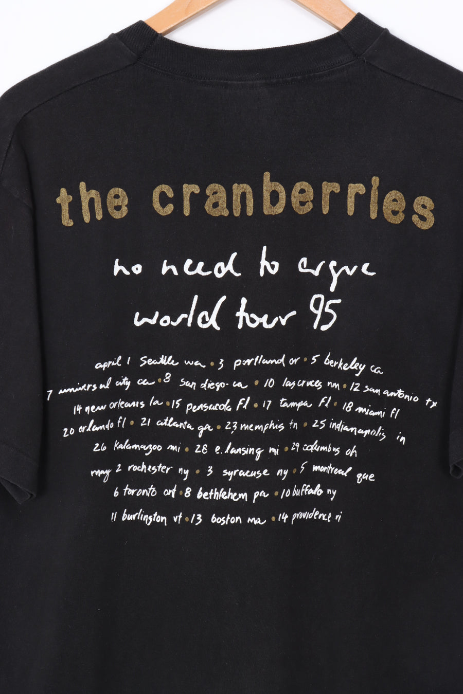 1995 VINTAGE THE CRANBERRIES Band USA Made Merch Tee (M-L)