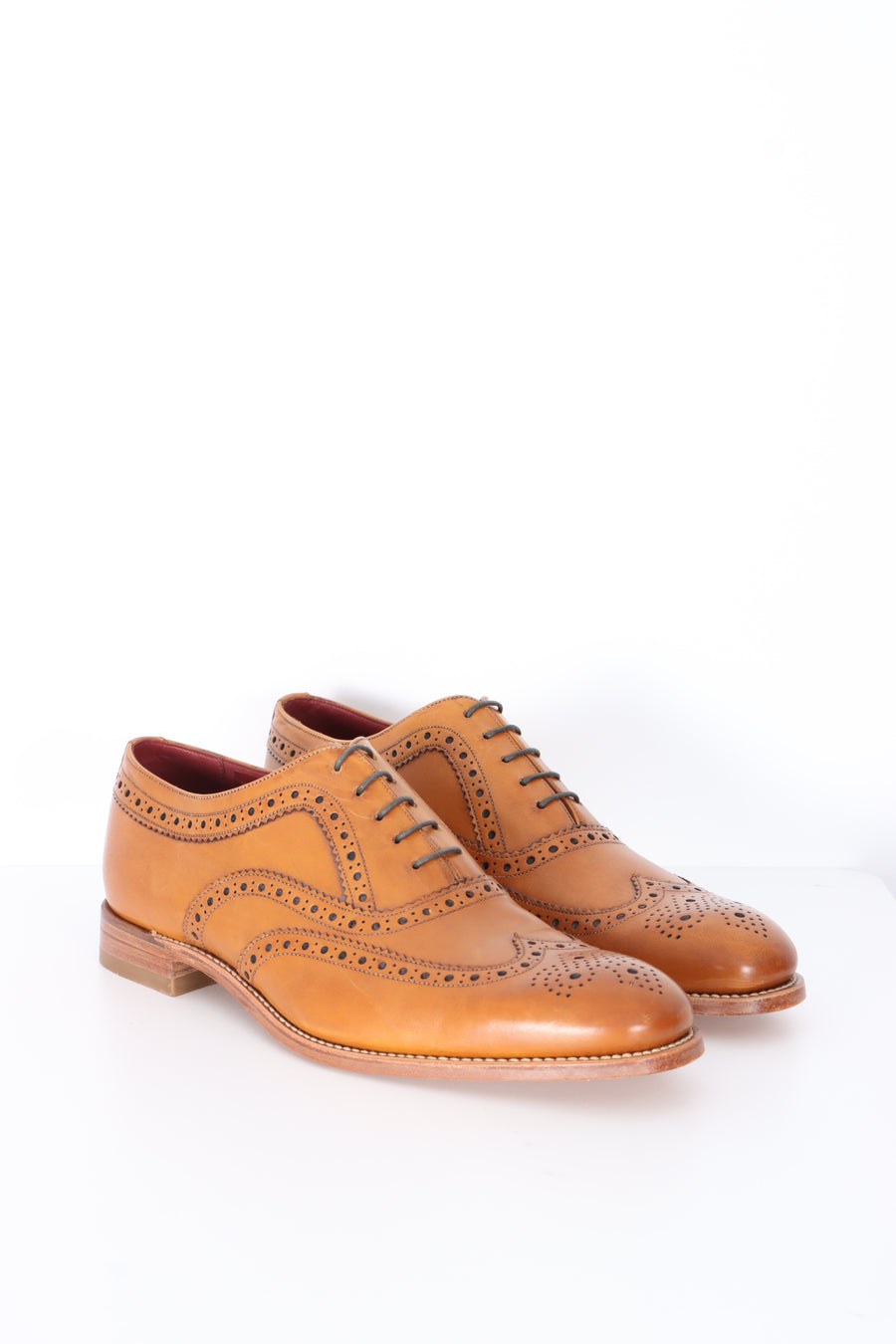 DESIGN LOAKE 'Fearnley' Tan Leather Oxford Brogue (10)