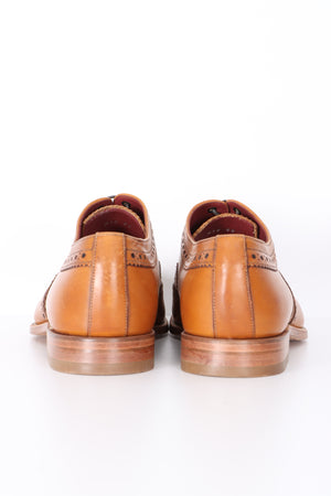 DESIGN LOAKE 'Fearnley' Tan Leather Oxford Brogue (10)