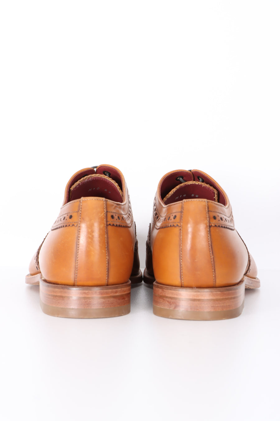 DESIGN LOAKE 'Fearnley' Tan Leather Oxford Brogue (10)