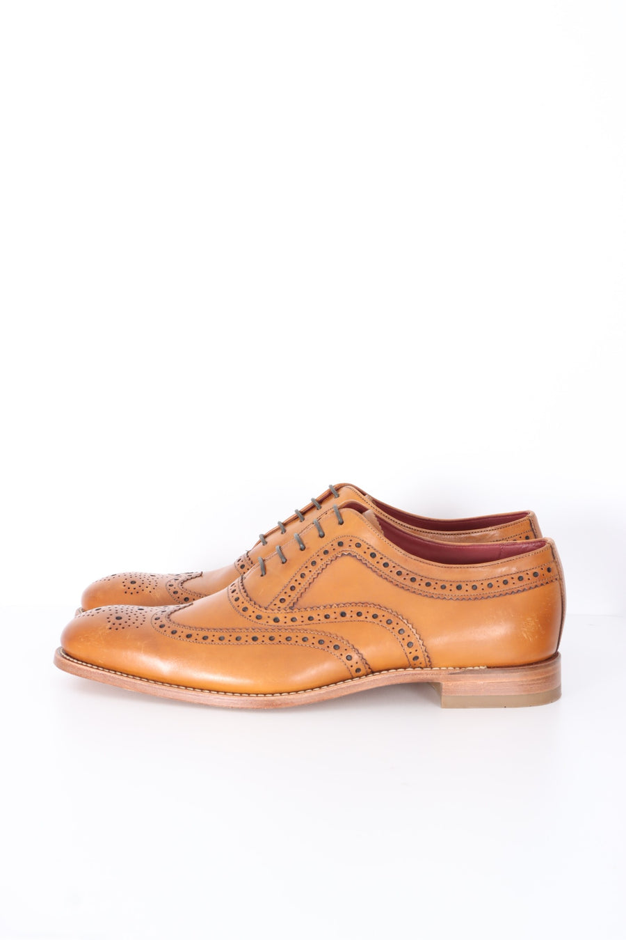 DESIGN LOAKE 'Fearnley' Tan Leather Oxford Brogue (10)