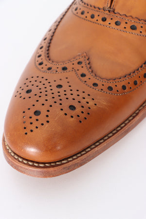 DESIGN LOAKE 'Fearnley' Tan Leather Oxford Brogue (10)