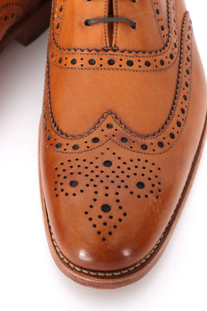 DESIGN LOAKE 'Fearnley' Tan Leather Oxford Brogue (10)