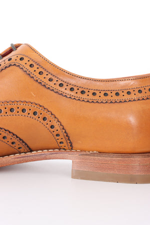 DESIGN LOAKE 'Fearnley' Tan Leather Oxford Brogue (10)