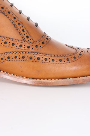 DESIGN LOAKE 'Fearnley' Tan Leather Oxford Brogue (10)