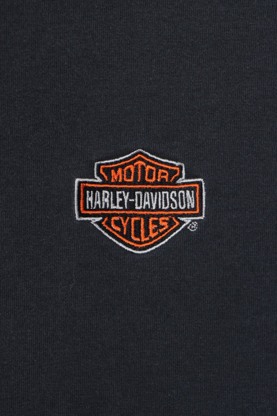 HARLEY DAVIDSON Embroidered Long Sleeve Polo Shirt (XL-XXL)