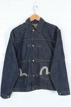 EVISU Seagull Embroidered Denim Jacket (S-M)