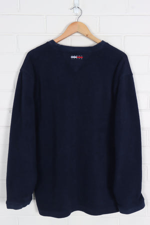 TOMMY HILFIGER Striped & Embroidered Fleece (XL)