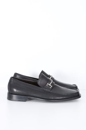 BRUNO MAGLI 'Gerardo' Horsebit Black Leather Loafers (9.5)