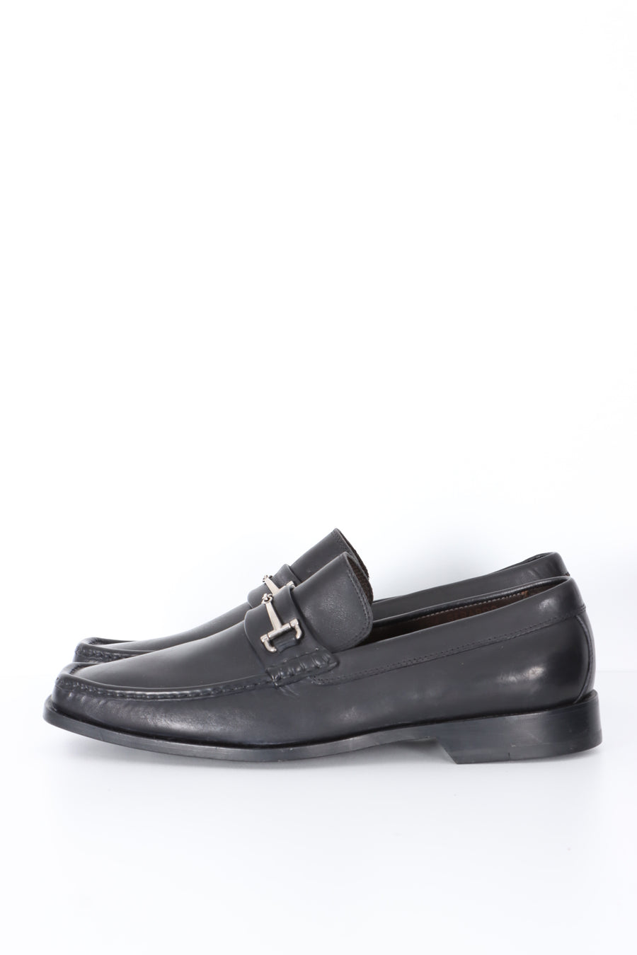 BRUNO MAGLI 'Gerardo' Horsebit Black Leather Loafers (9.5)