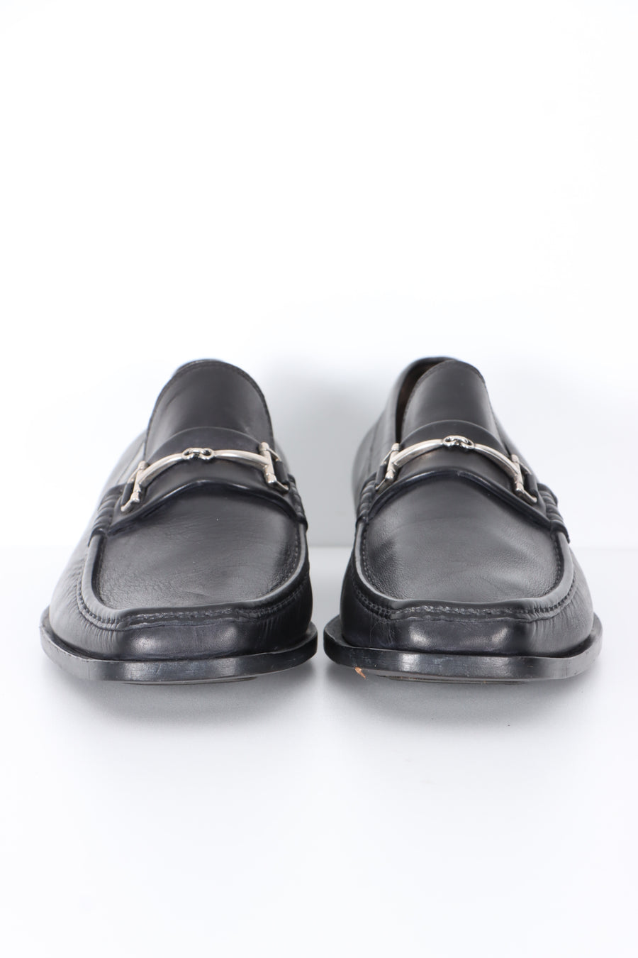 BRUNO MAGLI 'Gerardo' Horsebit Black Leather Loafers (9.5)