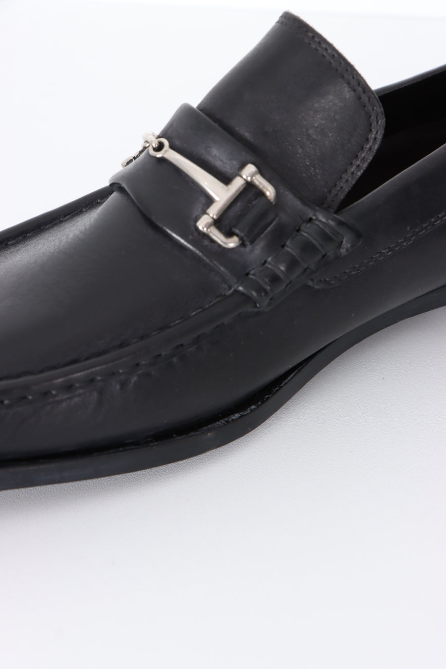 BRUNO MAGLI 'Gerardo' Horsebit Black Leather Loafers (9.5)