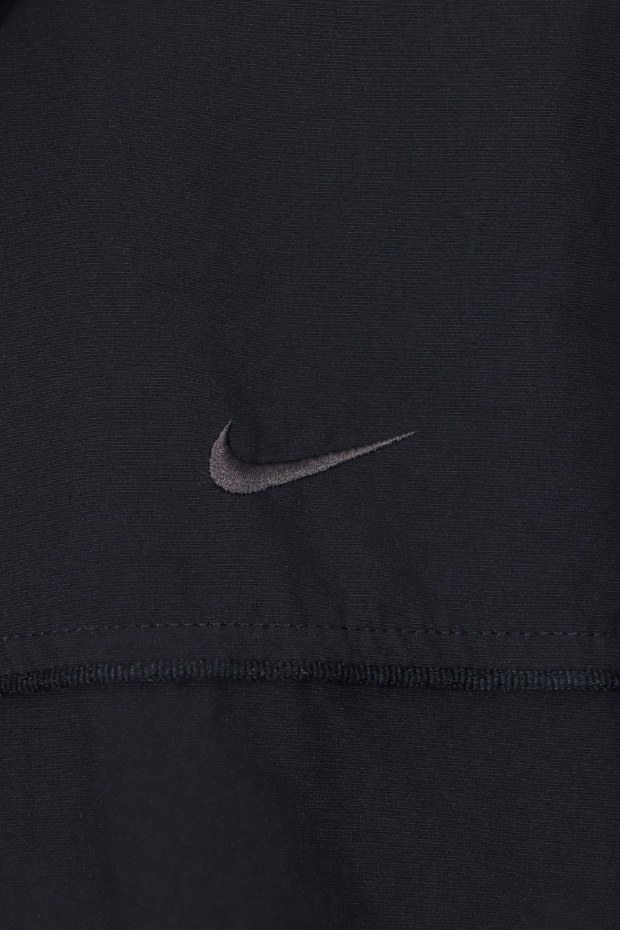 NIKE Black Swoosh Logo Full Zip Windbreaker (L)