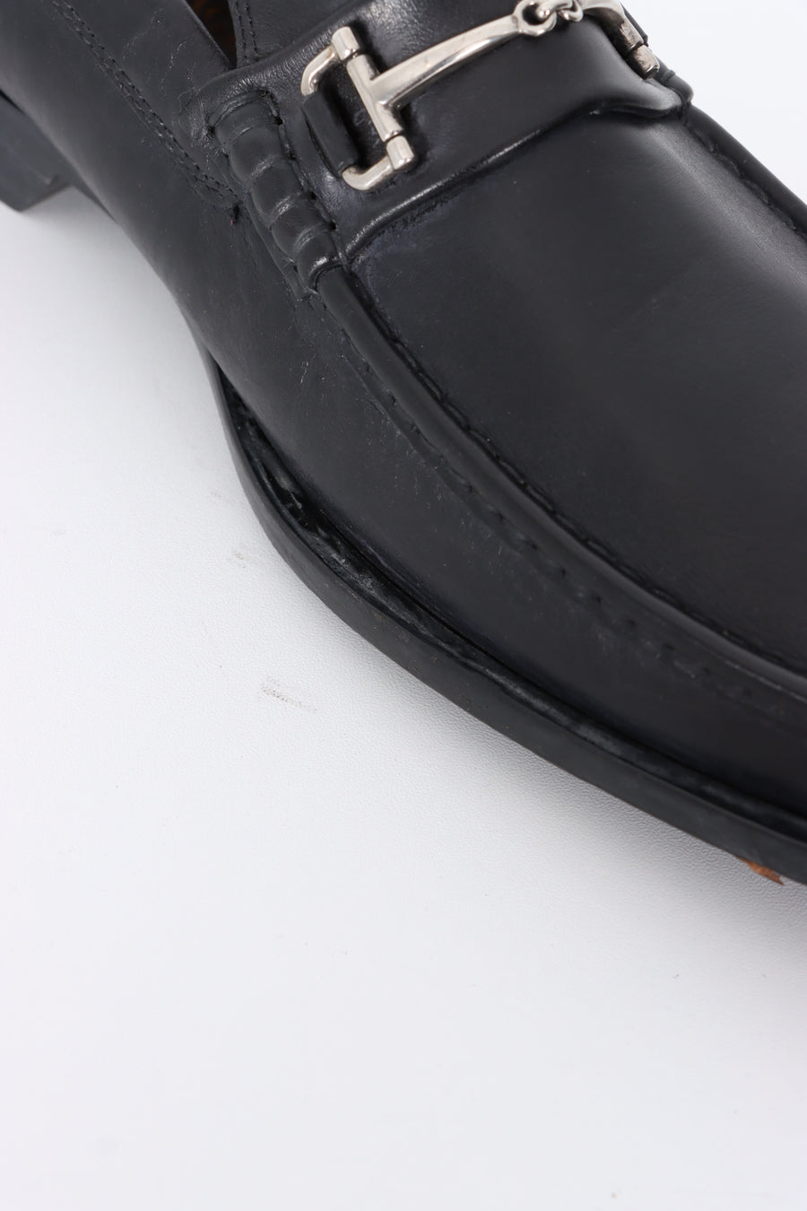 BRUNO MAGLI 'Gerardo' Horsebit Black Leather Loafers (9.5)