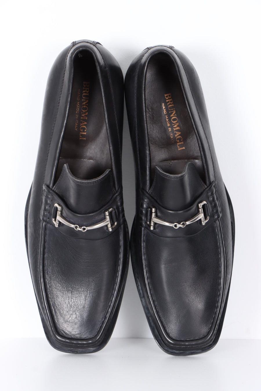 BRUNO MAGLI 'Gerardo' Horsebit Black Leather Loafers (9.5)