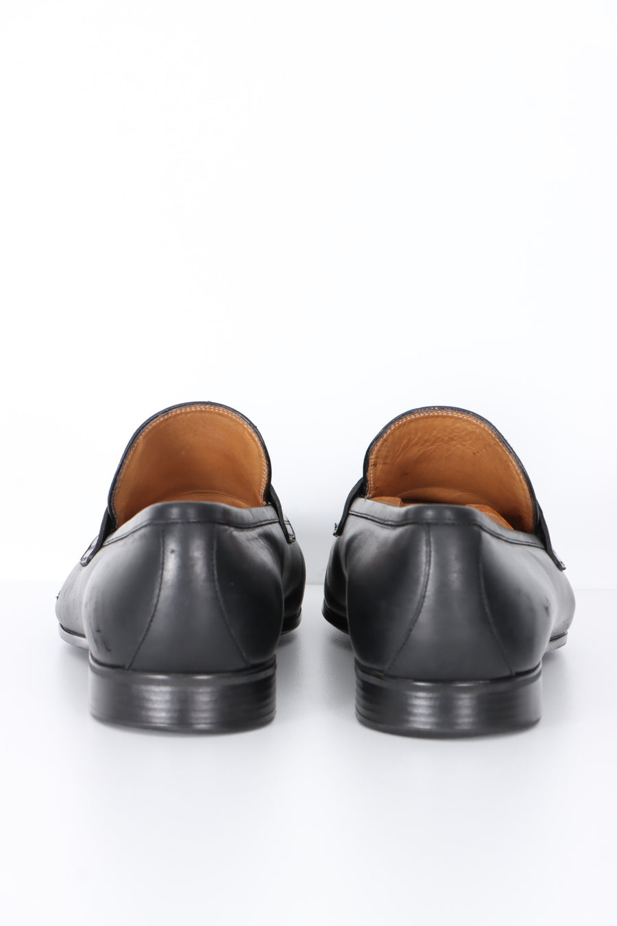 Vintage GUCCI Black Leather GG Loafers (11)