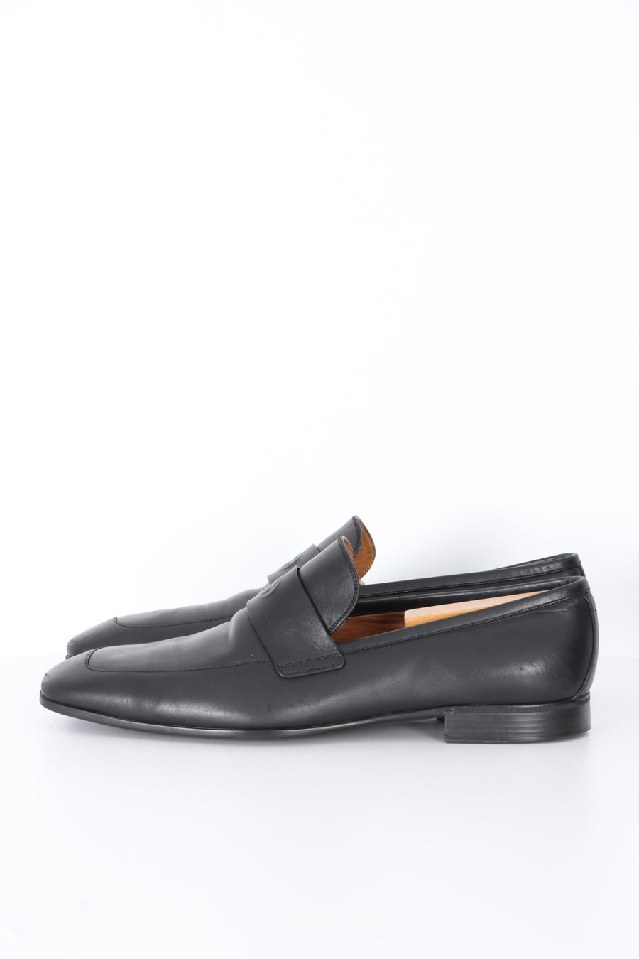 Vintage GUCCI Black Leather GG Loafers (11)