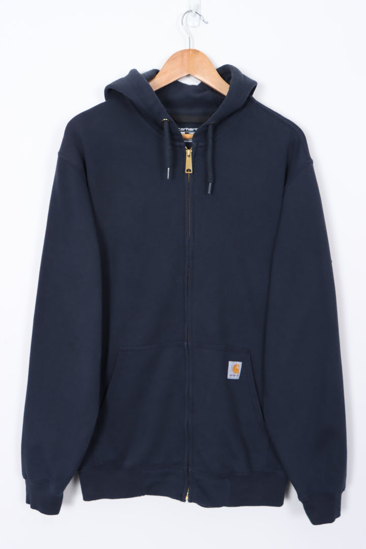 CARHARTT Navy Blue 'Loose Fit' Full Zip Hoodie (M-L)