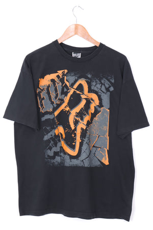 FOX RACING Orange & Grey Graphic Tee (XL)