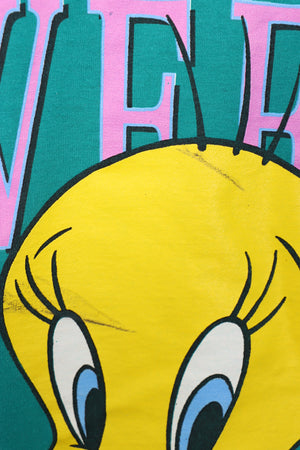 1992 Vintage LOONEY TUNES Tweety Bird Teal T-Shirt (M)