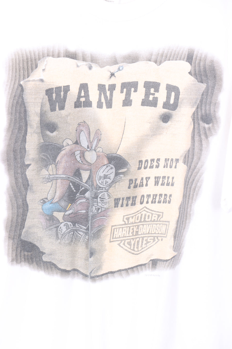 LOONEY TUNES x HARLEY DAVIDSON Wanted Taz Sheriff Tee (L)