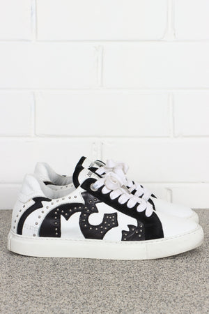 ZADIG & VOLTAIRE 'Nash' Zv1747 Studded Leather Sneakers (W39)