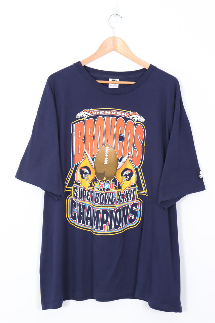 1998 Vintage STARTER Denver Broncos Super Bowl NFL Tee (XXL)