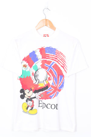 DISNEY Mickey Mouse Epcot Colourful USA Made Tee (S-M)