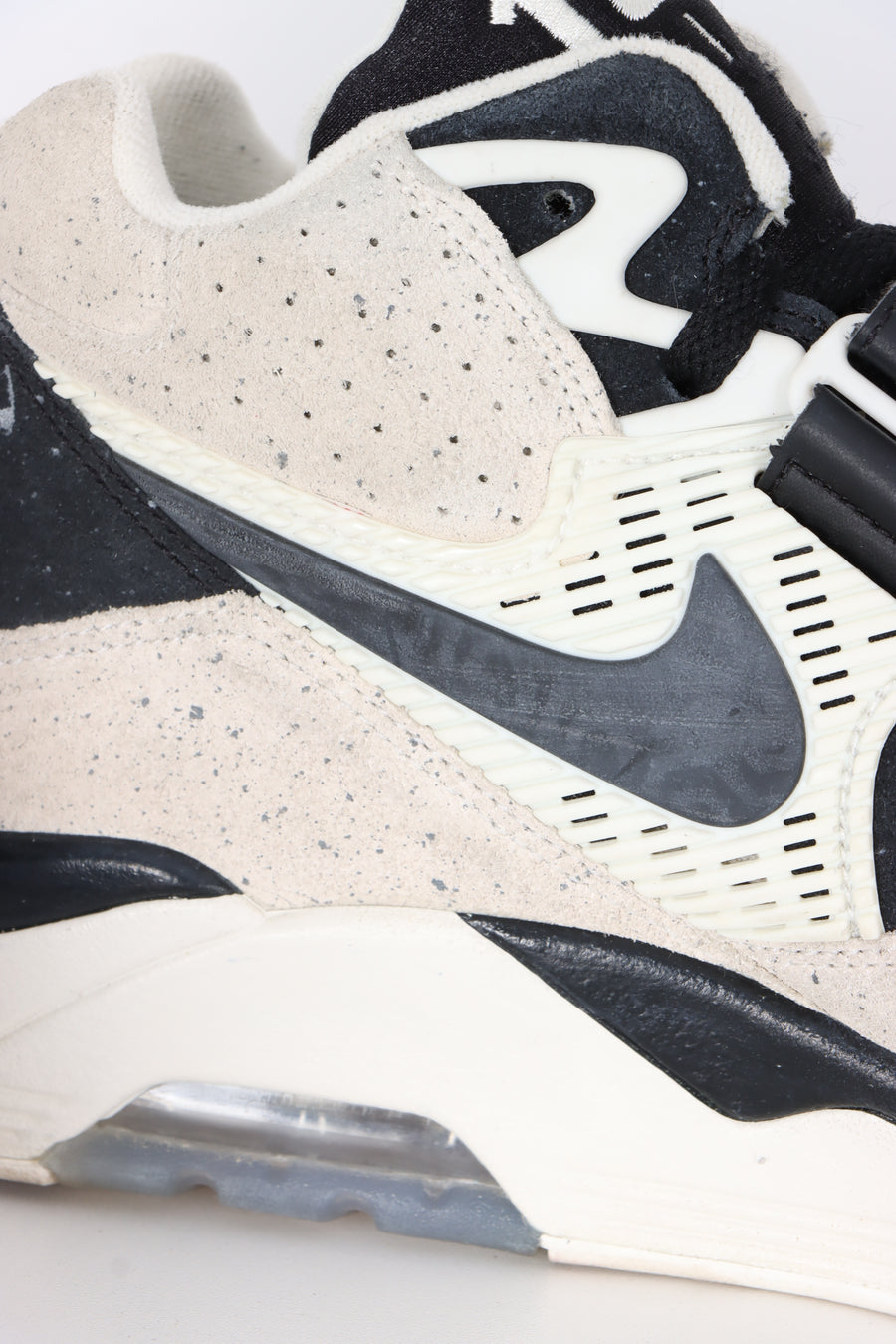 NIKE Air Force 180 Sail/Black Sneakers (10)