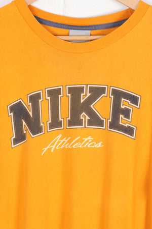 NIKE Mustard Big Logo Athletics Tee (L-XL)