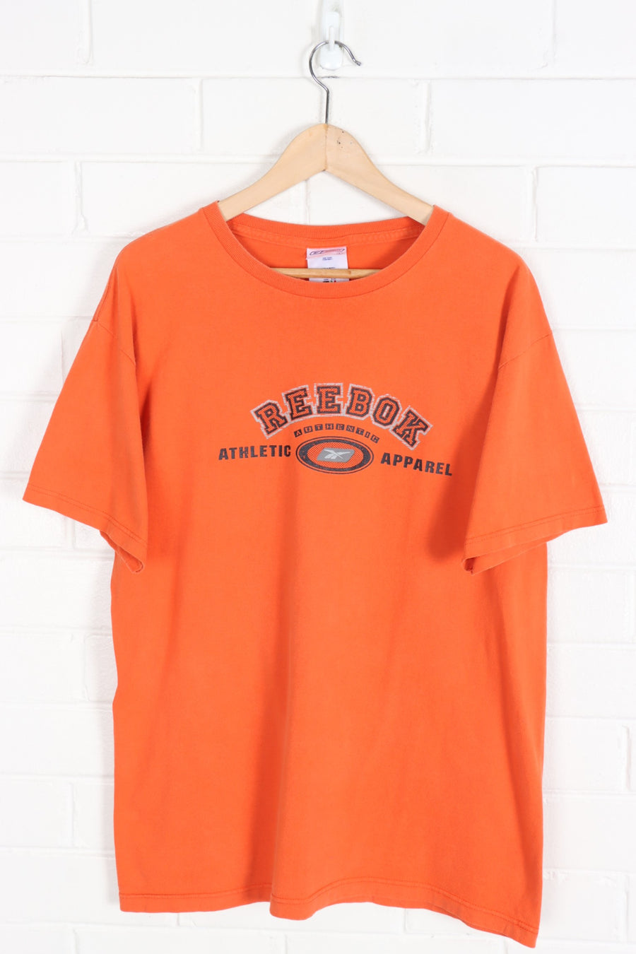 REEBOK Authentic Orange Logo T-Shirt (M-L)