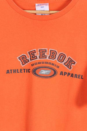 REEBOK Authentic Orange Logo T-Shirt (M-L)