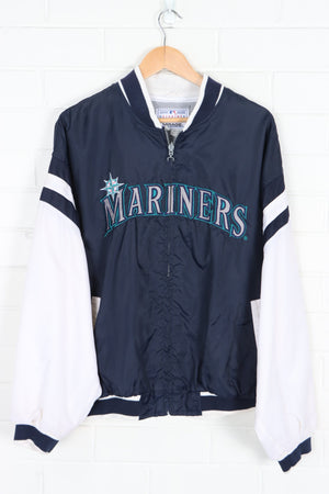 MLB Seattle Mariners Large Embroidered Logo Windbreaker Jacket (XL)