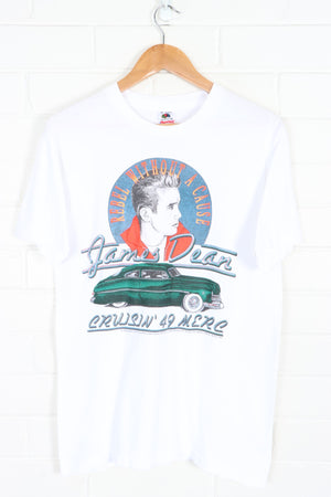 James Dean 1990 "Rebel Without A Cause" Merc T-Shirt USA Made (S-M Tall)