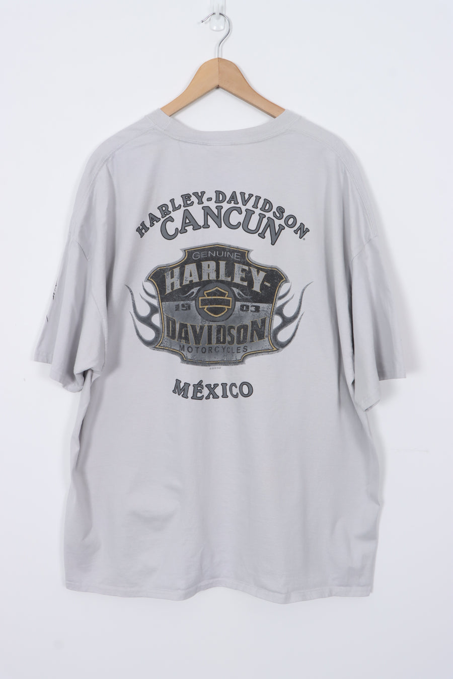 HARLEY DAVIDSON Logo Eagle Cancun Mexico Print Tee (XXXL)