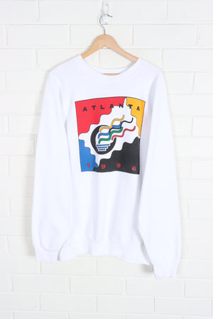 1996 VINTAGE Atlanta Olympics Colourful Graphic Sweatshirt (XXL)