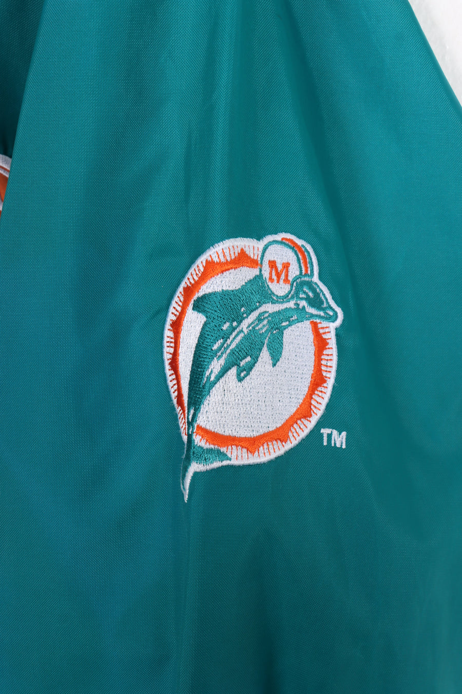 STARTER Vintage Miami Dolphins Teal V-Neck Pullover (XL)