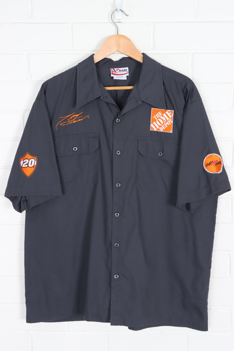 NASCAR Tony Stewart #20 Home Depot Pit Shirt (L)