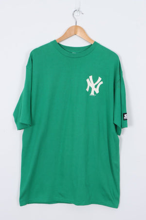 STARTER 1997 New York Yankees MLB Green Tee (L-XL)