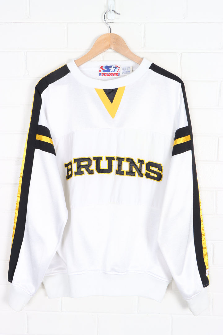 NHL Boston Bruins Spell Out Logo STARTER Pull Over (L)