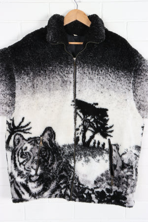 Tiger and Cubs All Over Full Zip Fleece Jacket (XL-XXL)