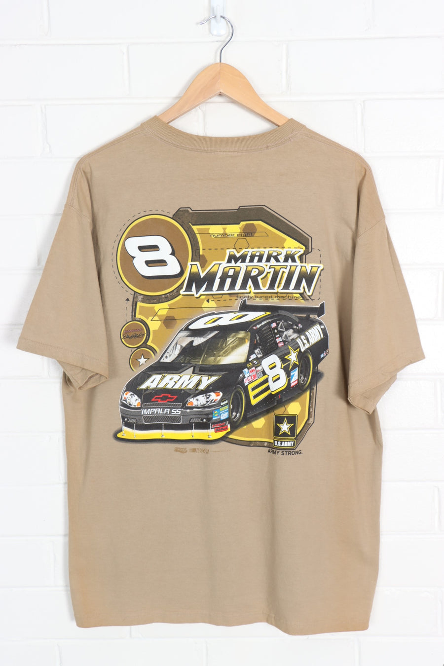 NASCAR Mark Martin #8 Front & Back Racing Print Tee (XL)