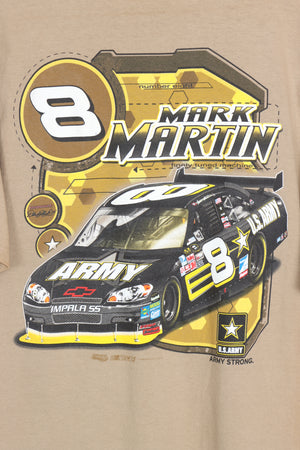 NASCAR Mark Martin #8 Front & Back Racing Print Tee (XL)