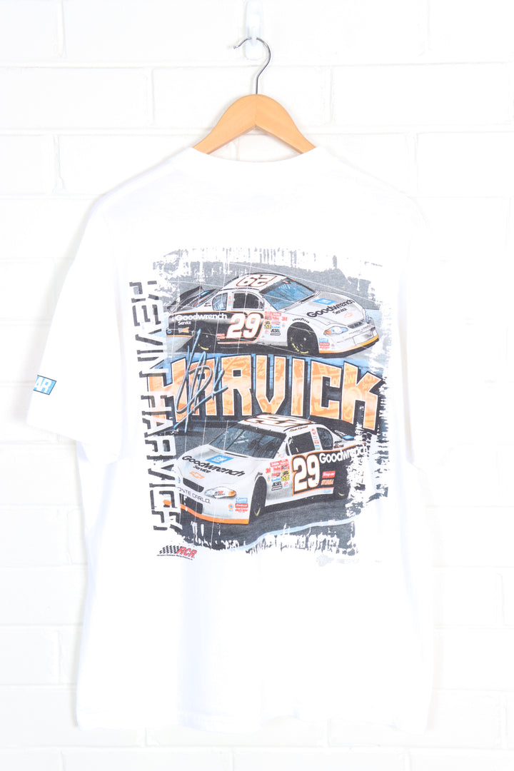 NASCAR Kevin Harvick #29 Front & Back Car Racing Print Tee (L-XL)