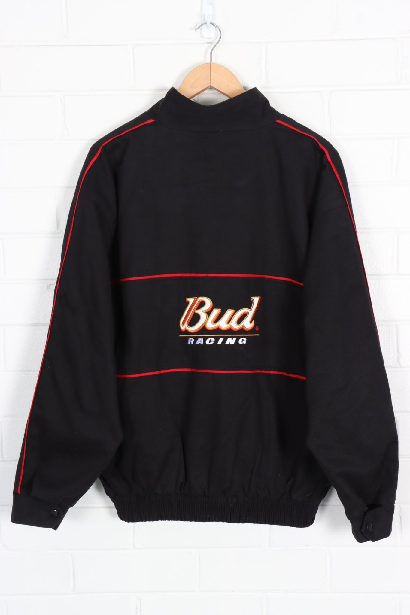 NASCAR Dale Earnhardt Jr Budweiser Embroidered Racing Jacket (L-XL