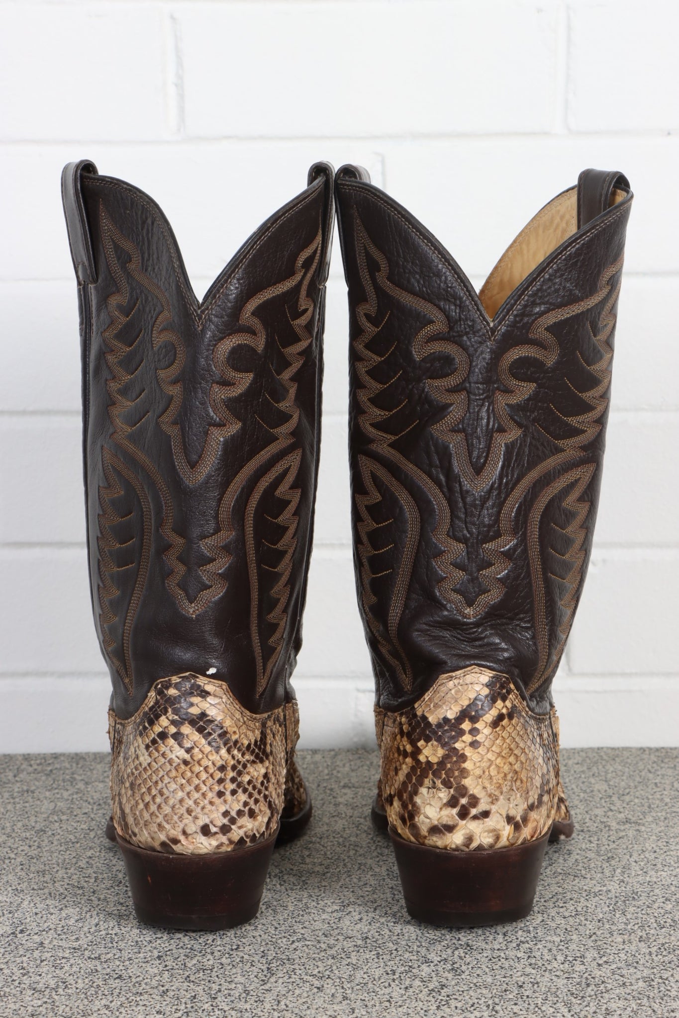 Justin hot sale snakeskin boots