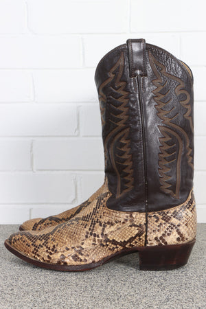 Justin clearance boots snakeskin