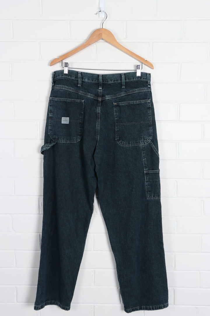 WRANGLER Originals Carpenter Greenish Blue Wash Jeans (34 x 30) - Vintage Sole Melbourne