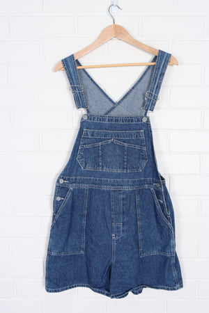 DUNGAREES Short Workwear Denim Overalls (Women's M) - Vintage Sole Melbourne