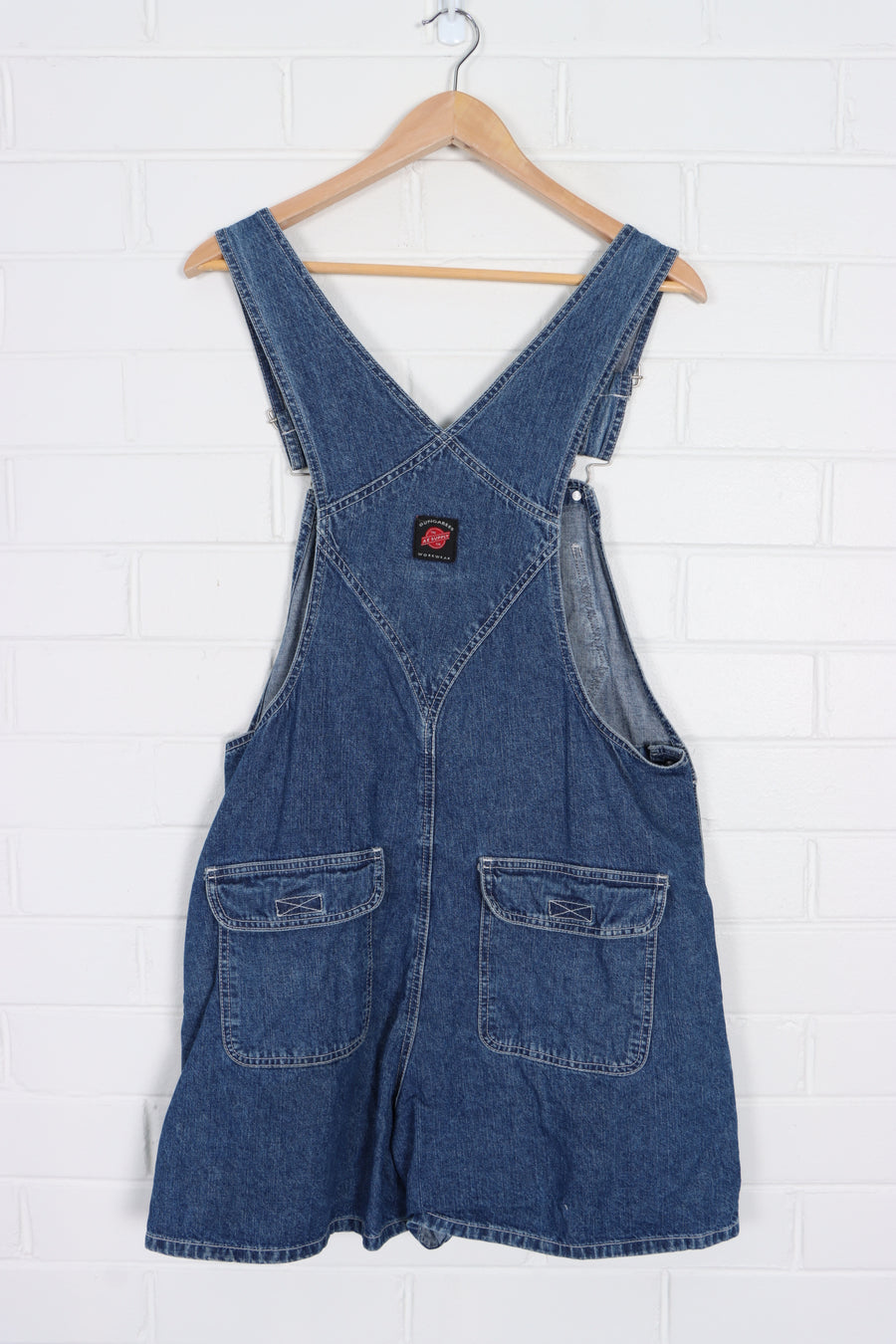 DUNGAREES Short Workwear Denim Overalls (Women's M) - Vintage Sole Melbourne